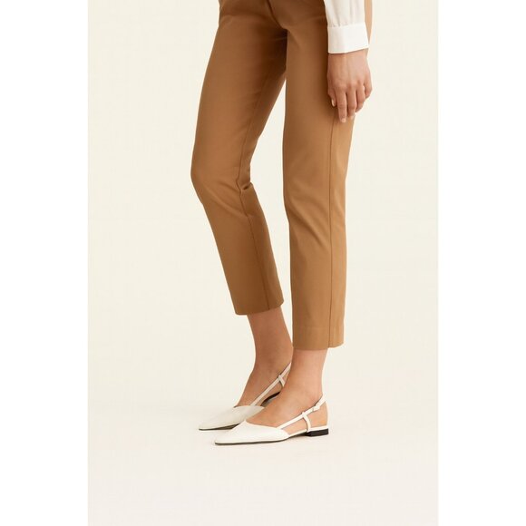 Everlane Women’s Size 9 White Leather Pointed Toe Slingback Flats Minimalist - Picture 10 of 12